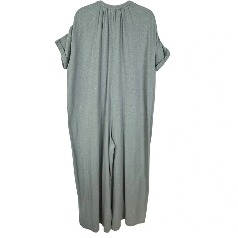 By Together Free People Beach Collection Knit Jumpsuit Seafoam Green Size Medium - Picture 4 of 16